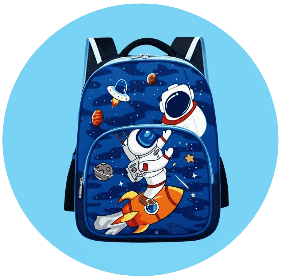 Adorable green caterpillar illustration with “0-1 years” label for baby toys category.